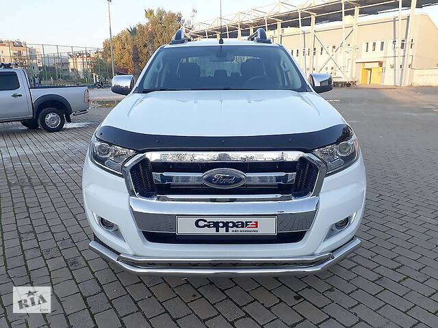 Дефлектор капота EuroCap (2015+) Ford Ranger 2011↗ гг. TSR Дефлектор на капот (Мухобойка) Форд Рейнджер