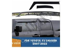 Дефлекторы дверей, ветровики окон (4шт) Toyota FJ Cruiser (2004-2019)