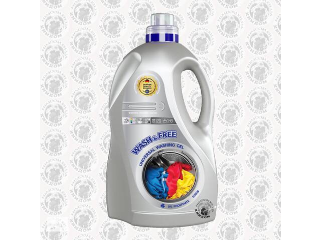 Гель для прання WASH & FREE універсальний 5 л