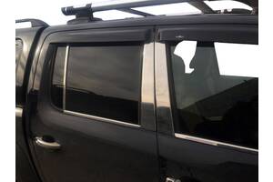 Молдинги дверных стоек (6 шт, нерж) для Volkswagen Amarok
