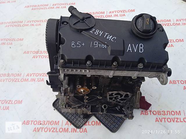 двигун для Volkswagen Passat B5 2000-2005 1.9tdi AVB, 284тис.км