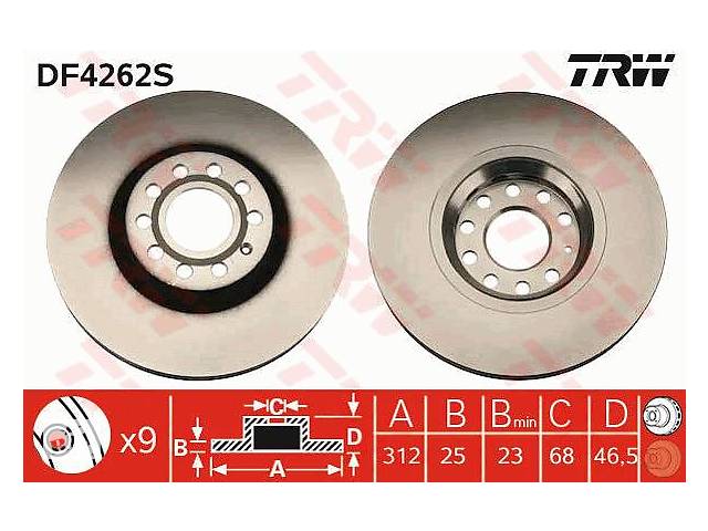 Диск гальмівний | DF4262S | Trw новий Гальмівний диск