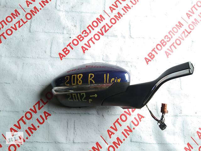 Дзеркало бокове праве для Peugeot 208 2012-2018 11pin