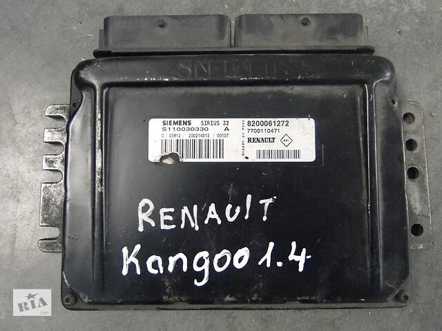 ЭБУ/блок управления двигателем Renault Kangoo 1.4 1988-1997г. 8200061272/S110030330A/7700110471