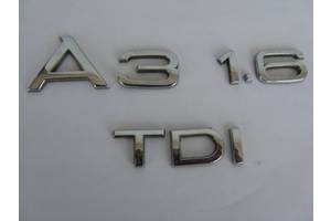 Эмблема A3 1.6 TDI оригинал для Audi A3