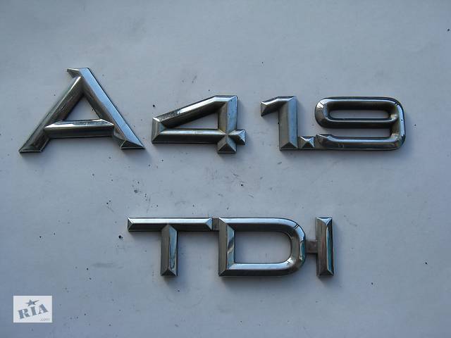 Эмблема A4 1,9 TDI оригинал ребриста для Audi A4