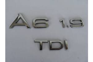 Емблема A6 1.9 TDI оригінал для Audi A6