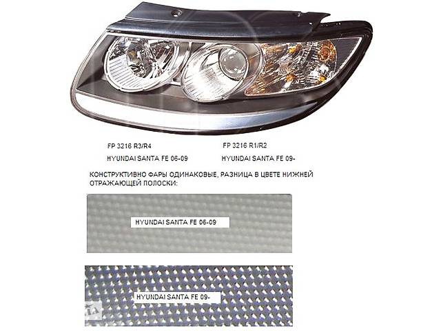 Фара Правая Мех. H7+H7+Py21W+W5W AR004865 на HYUNDAI SANTA FE II 2009-2012