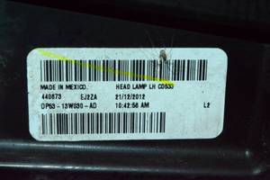Фара передняя левая Lincoln MKZ 13-16 без блока розжига (04) DP53-13W030-AD DP5Z13008U