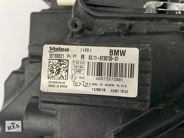 Фара передняя правая BMW F34 Gran Turismo Adaptive LED - Фото 12