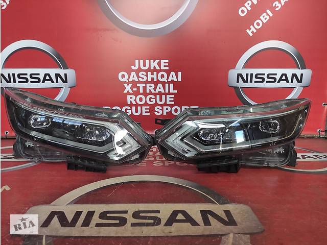 Фара права і ліва Full Led Nissan Qashqai J11 2017-2021р. 10019011, оригінальні фари