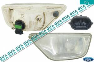 Фара противотуманная левая 2M5115201AG Ford / ФОРД FOCUS I 1998-2004 / ФОКУС 1 98-04