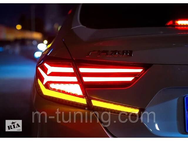 Фонари Honda Accord 10 (2018+) тюнинг led оптика (красные) V2 - Фото 3