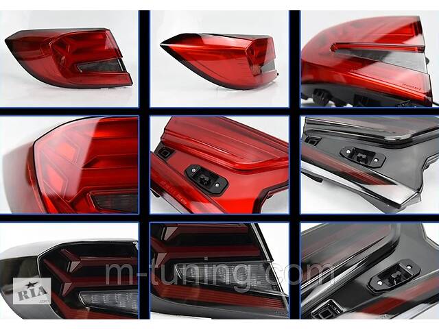 Фонари Honda Accord 10 (2018+) тюнинг led оптика (красные) V2 - Фото 6