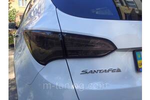 Фонари Hyundai Santa Fe 3 тюнинг Led оптика (тонированные)