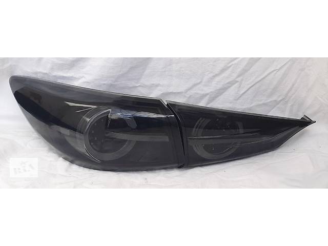 Фонари Mazda 3 BM седан (13-18) тюнинг LED оптика (черные) V2 - Фото 9