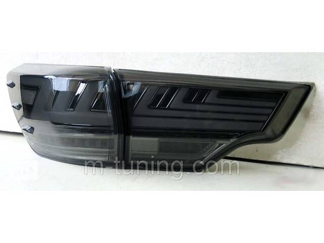 Фонари Toyota Highlander 50 тюнинг LED оптика (тонированные) - Фото 8