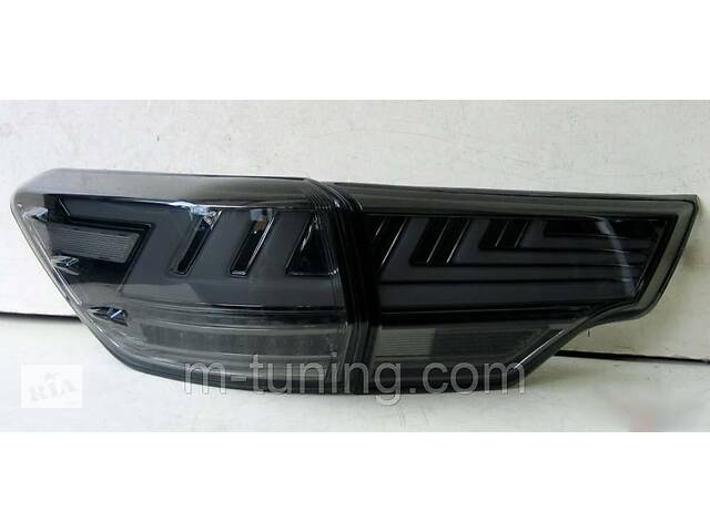 Фонари Toyota Highlander 50 тюнинг LED оптика (тонированные) - Фото 9