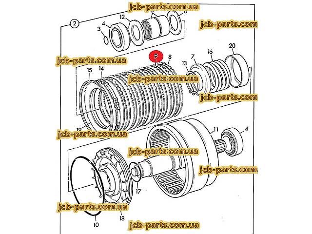 Фрикционный диск 445/03205 для механической КПП (2002-2010) на 3CX, 3CX Super, 4CX