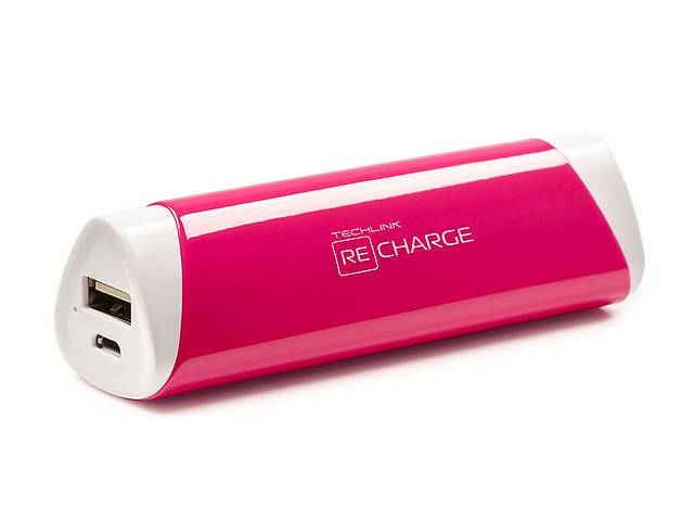 Портативное зарядное устройство TechLink Recharge 2600 Charger (Fluro) Розовый