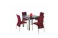 Складаний сталевий стіл Kent пофарбований + 4 K70C Стільці Halmar