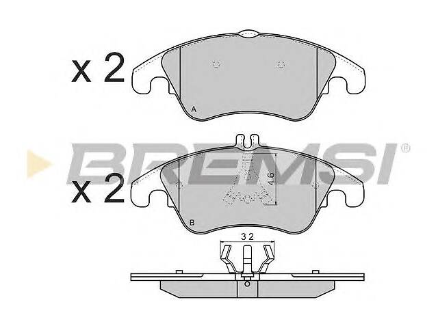 гальмівні колодки перед. Audi A4/A5/A6/A7/Q7 08- (TRW)