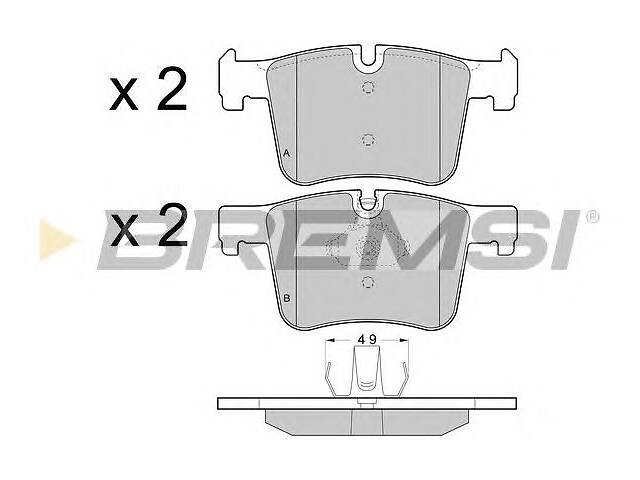 гальмівні колодки перед. BMW 1/2/3/4/X3/X4 10-