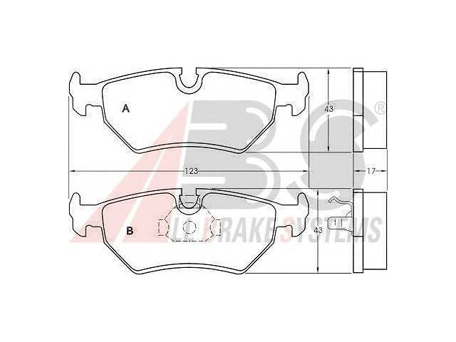 гальмівні колодки перед. Combo/Corsa -01/Astra/Vectra -96/Lanos