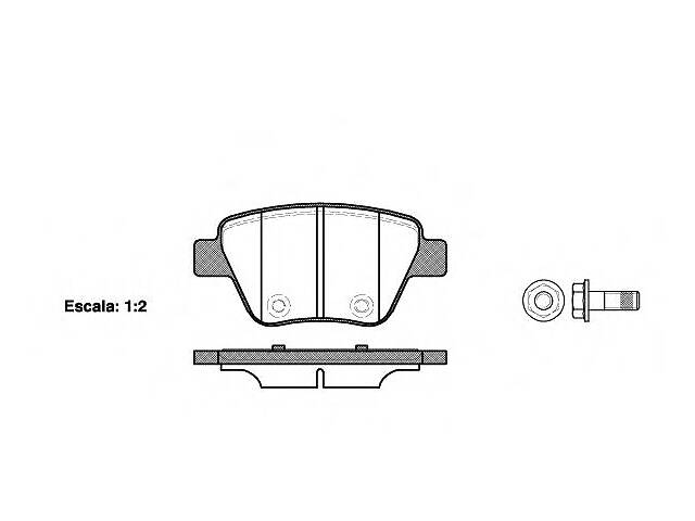 Тормозные колодки зад. Audi A3/Seat Leon/Skoda Octavia, Superb, Yeti/VW Golf VI, Scirocco