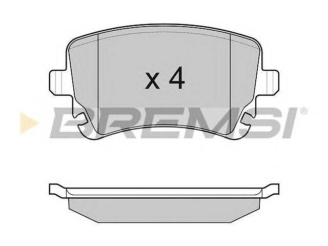 Тормозные колодки зад. T5 03-(TRW)