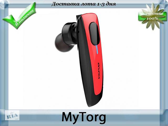AWEI N3 Bluetooth гарнитура наушники Красный