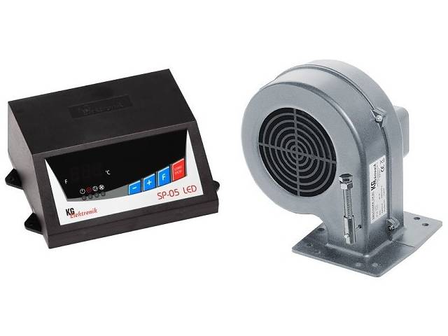 Автоматика для твердопаливних котлів KG ELEKTRONIK SP-05+вентилятор DP-02 (комплект)