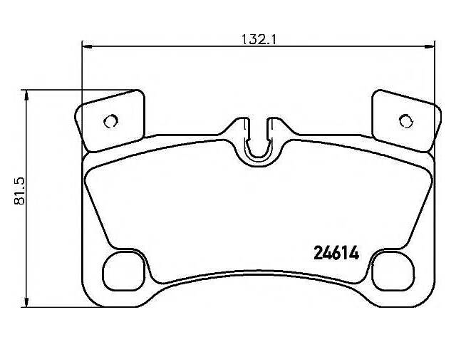 HELLA PAGID 8DB 355 014-631 Тормозные колодки дисковые зад. Audi Q7/Porsche Cayenne/VW Touareg 3.0Tdi-6.0W12