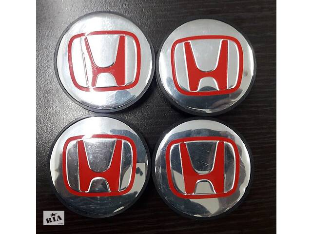 Колпачки в титановые диски 55 мм V1 (4 шт) для Honda Pilot 2015↗ гг.