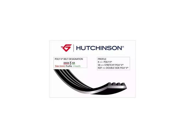 HUTCHINSON Ремень генератора Fiat Doblo1.3-1.6 D 10-/Opel Astra F/Corsa B/Vectra B 1.4-1.8/ 94-03 (6PK1530) 1530 K 6