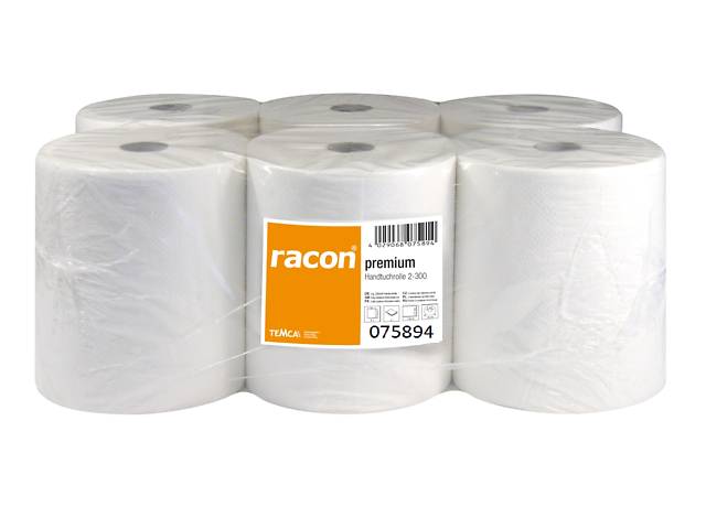 Полотенца бумажные в рулоне TEMCA Racon Premium, 20,3 см х 3