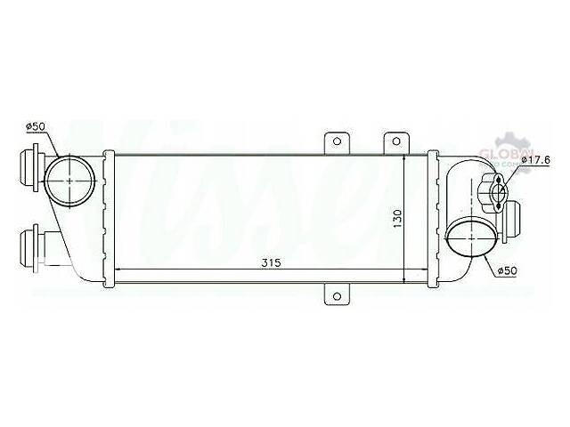 HYUNDAI ELANTRA 2007-2010 РАДІАТОР ІНТЕРКУЛЕР