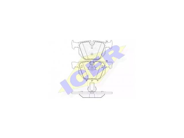 ICER Колодки тормозные (задние) BMW 5 (E60/E61)/6 (E63/E64) 03- (ATE) 181684