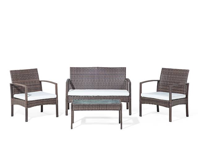 Садовая мебель - ротанг - стол + скамейка + 2 стула - MARSALA