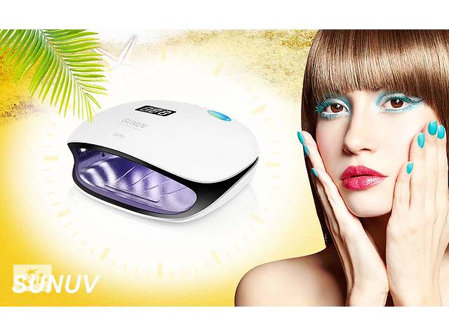 Sun4 48Вт Smart nail lamp 2.0 гибридная уф лампа лед сушки ногтей UV LED lamp 48W uvled4 Sunuv4 sun 4