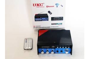 Підсилювач звуку UKC SN-666BT FM USB 2x300W Bluetooth + Караоке