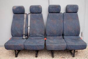 задні сидіння на 4ри особи нерозкладні пасує у кожен бус ціна 4500гр за 4ри два має паски безпеки виробник ISRI