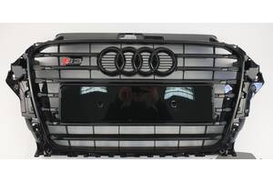 Решітка радіатора тюнінг для Audi A3 8v в стилі S3 Ауді А3 (сіра)