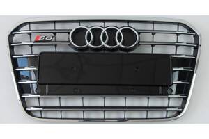 Решітка радіатора тюнінг Audi A6 C7 стиль S6 хром рамка Ауді А6 С7