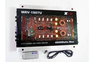 Автомобильный усилитель звука CMAudio MRV-1907U + USB 4000Вт 4х канальный Прозрачный корпус