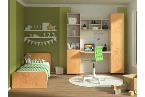 Мебель для детской комнаты Джерри (МДФ). Стенка и кровать в детскую