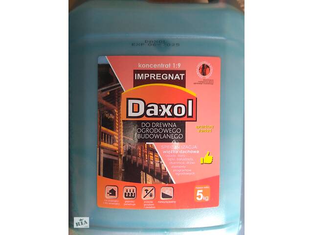 Антисептик Daxol (100% Poland) Даксол просочення для дерева 5л. Концентрат 1;9