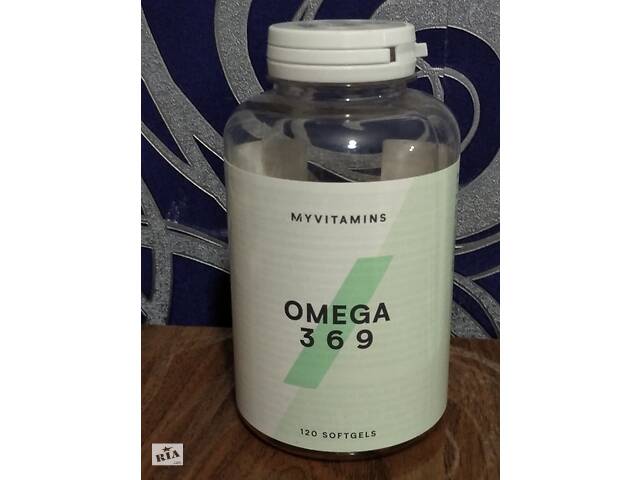 Жирные кислоты Omega 369 Myprotein (120 softgels)