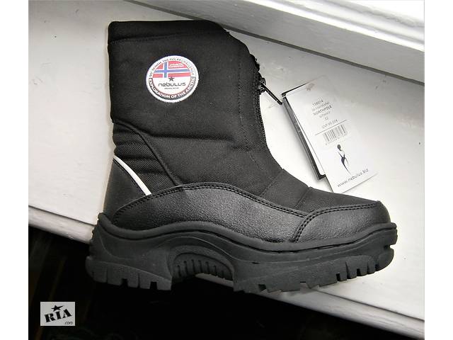 Черевики nebulus 138014 winterstiefel northpole шварц water proof оригінал р.28,29,32