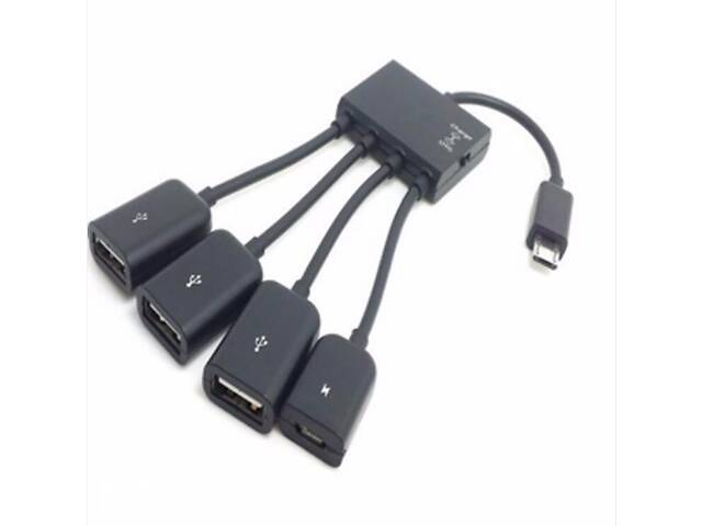 Micro USB Hub Для Планшета, телефону на 4 порти OTG хаб (6577587770)